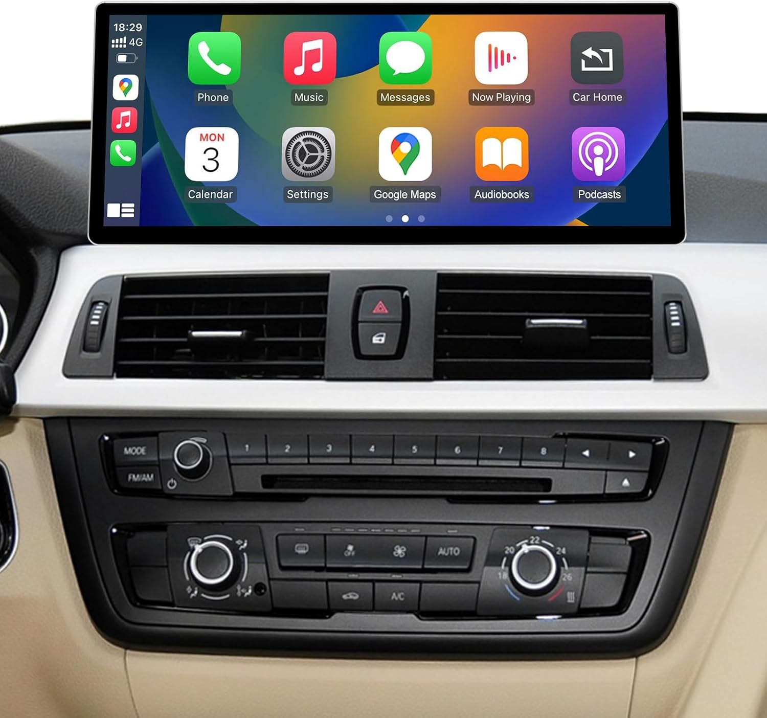 Road Top 12.3" Ultra-Narrow CarPlay Screen for BMW 3/4 Series NBT/CIC