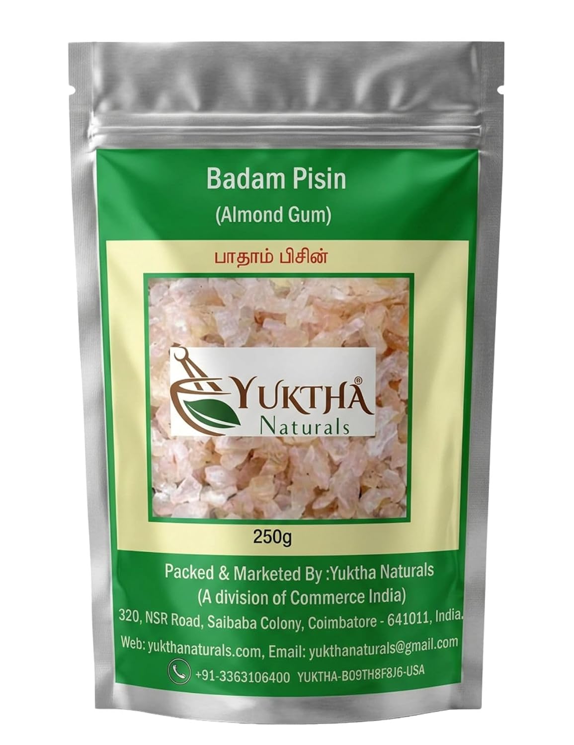 Yuktha Naturals Badam Pisin - Badam Gum - Almond Gum - 250g