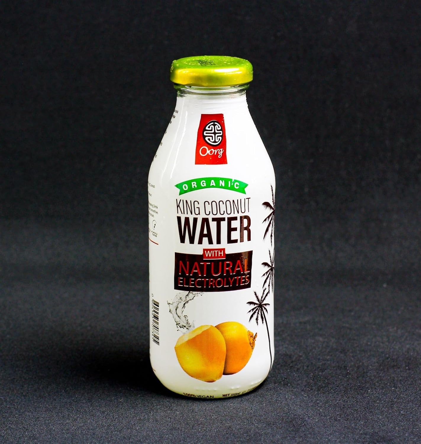 Oorg King Coconut Water - 350ml x 1 Bottle | 100% Organic | Natural Electrolytes | Premium Sri Lankan King Coconut Water | Perfect Hydration Beverage | Low-Calorie, Vegan & Eco-Friendly | (1 Bottle)