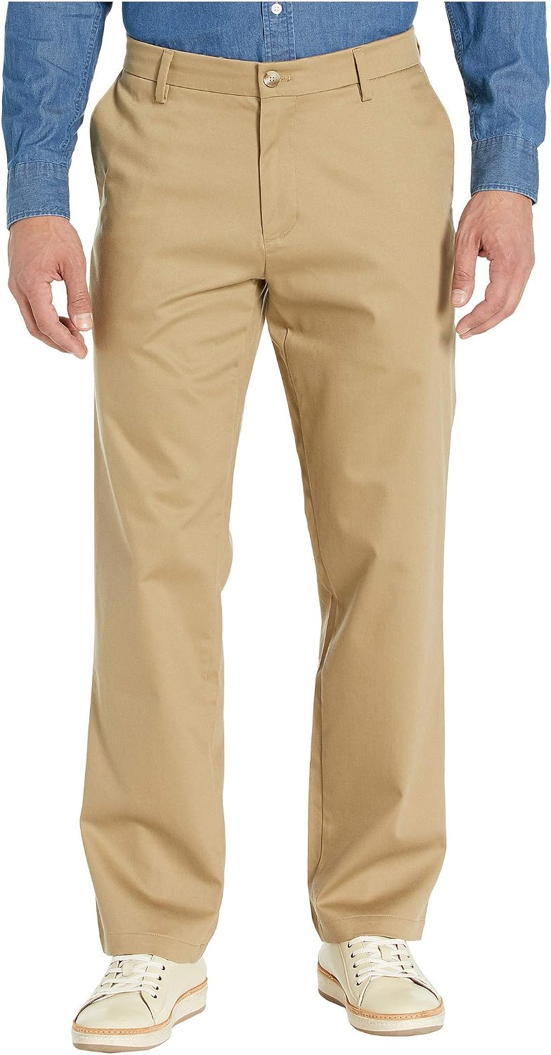 Dockers Mens Straight Fit Signature Lux Cotton Stretch Khaki Pant
