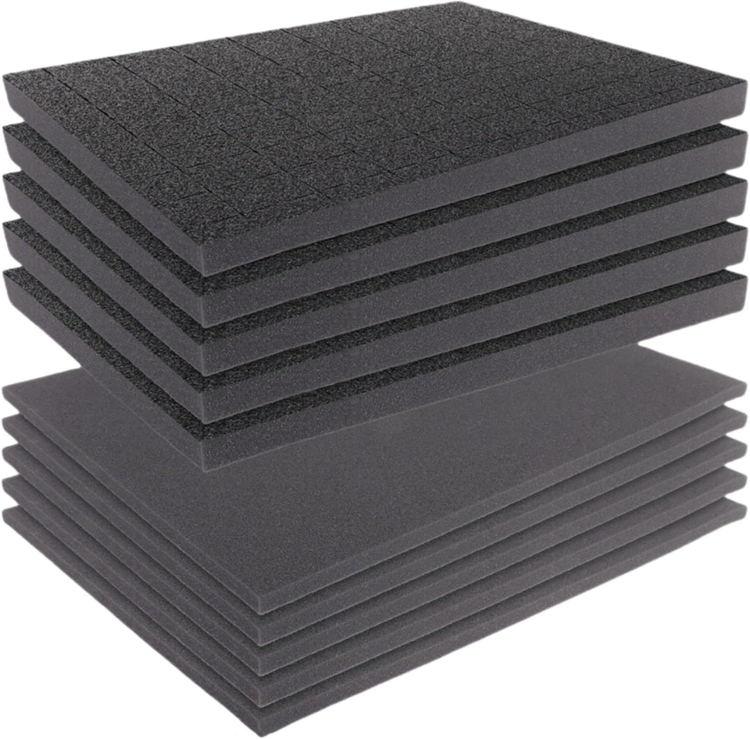 10PCS Square Foam Cube, Pick Apart Foam Insert, Pick and Pluck Foams | Pluck Pre Cube Sheet Foams Use for Game Box Cases DIY & Tool Storage Systems - 5PCS 40 x 30 x 2.5cm / 5PCS 40 x 30 x 1cm