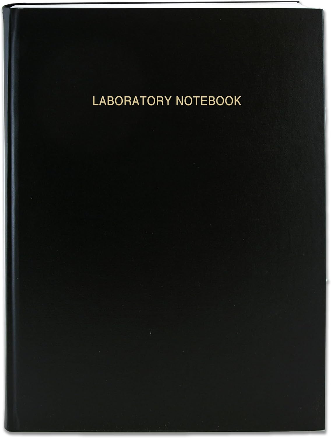 BookFactory Black Laboratory Notebook (0.25" Grid), Hardbound, 96 Pages