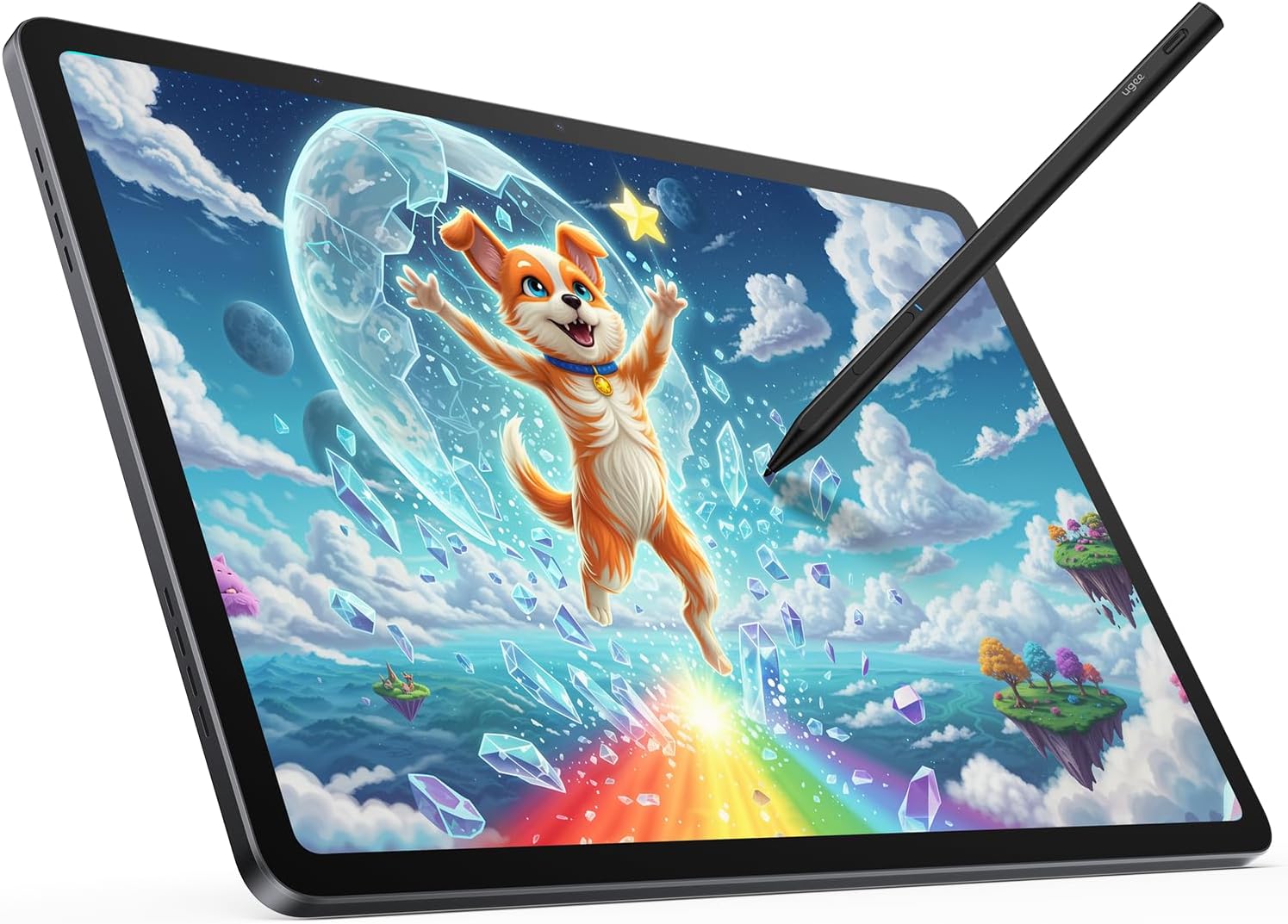 UGEE Standalone Drawing Tablet with No Computer Needed,2.4K Ultra HD Large Screen with Full-Laminated Screen,Android 14.25'' Drawing Stand 10000mAh+27W Battery