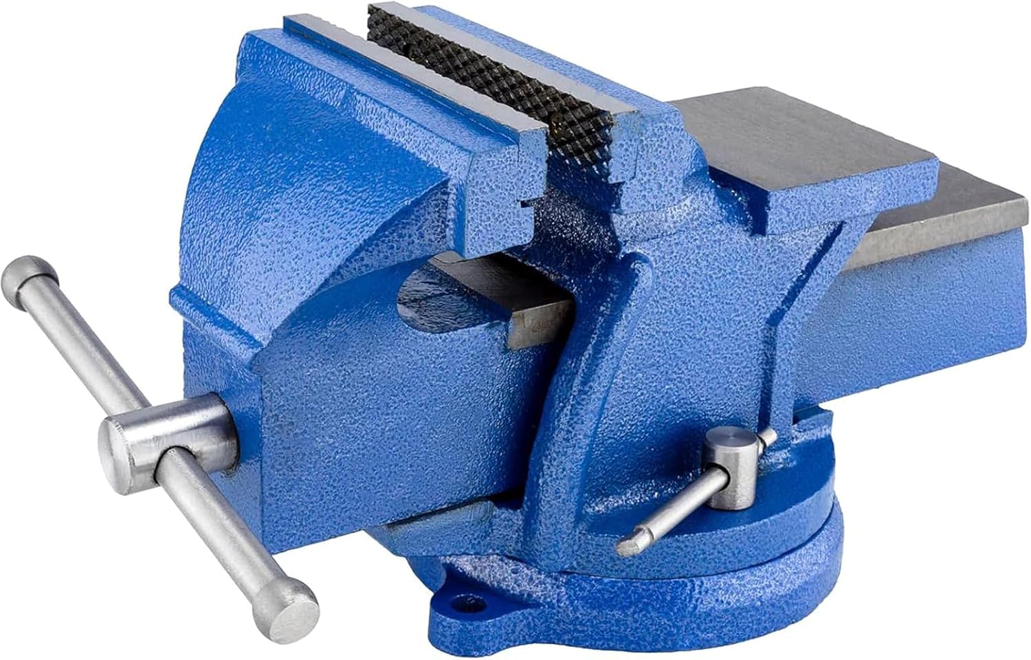 HYCHIKA Bench Vice 6 Inch 150 mm, 360° Swivel Table Vice Clamp, Heavy Duty Vices for Workbench Workshop, Vise for Woodworking Drilling Metalworking