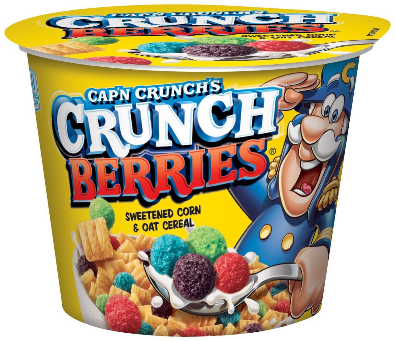 QUAKER Captain Crunch Cereal, Crunchberries, Individual Cup
