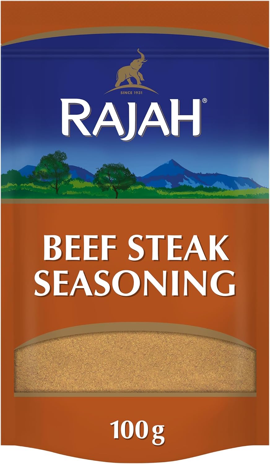 Rajah Spices Beef Steak Seasoning | Beef Steak Seasoning Powder | Beef Rub | Steak Mariande | Beef Marinade | Beef Spice Mix | Beef Curry (100G)