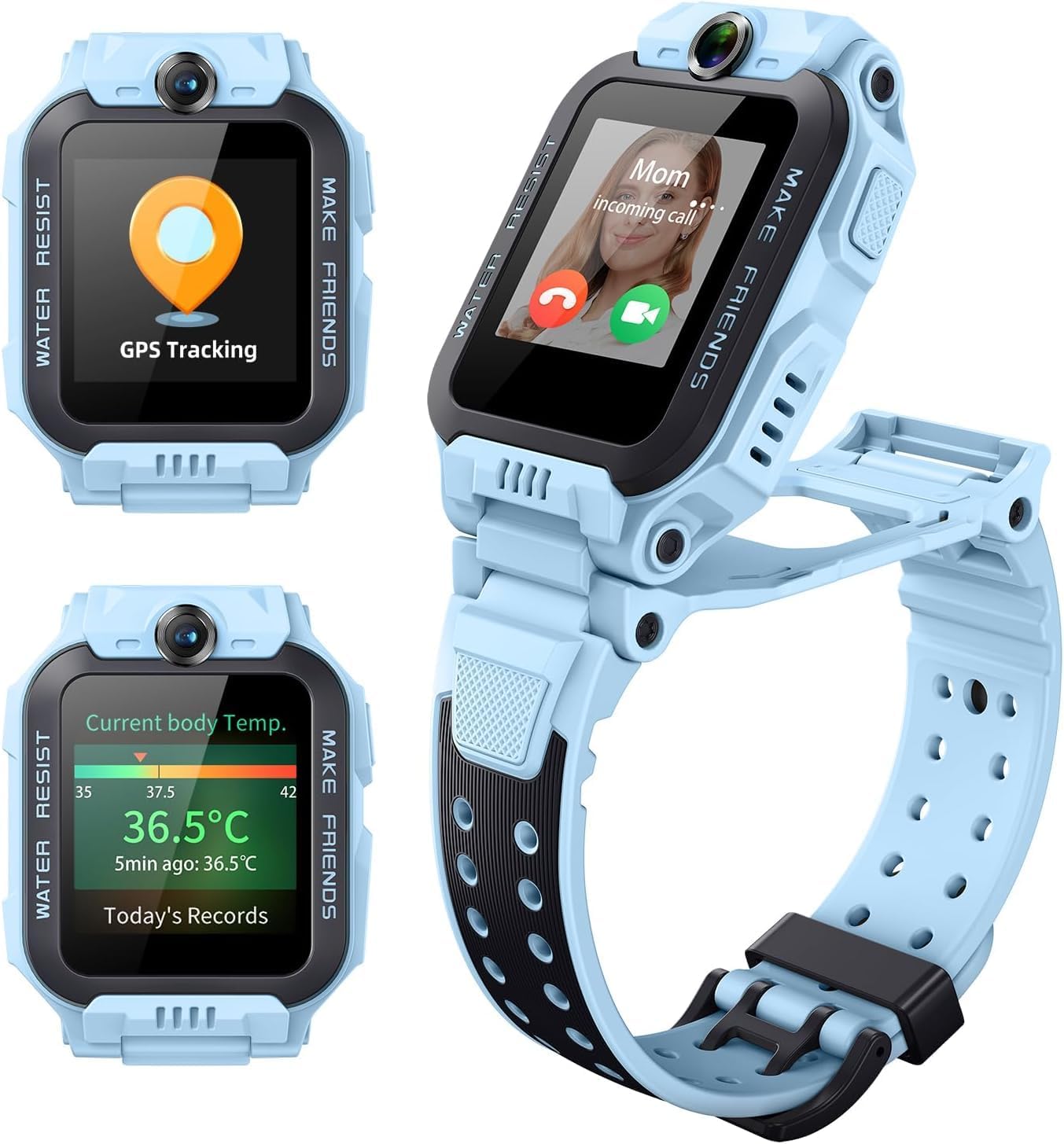 imoo Z7 Kids Smart watch, Flip Dual Camera, Video Call, GPS, SOS, IPX8