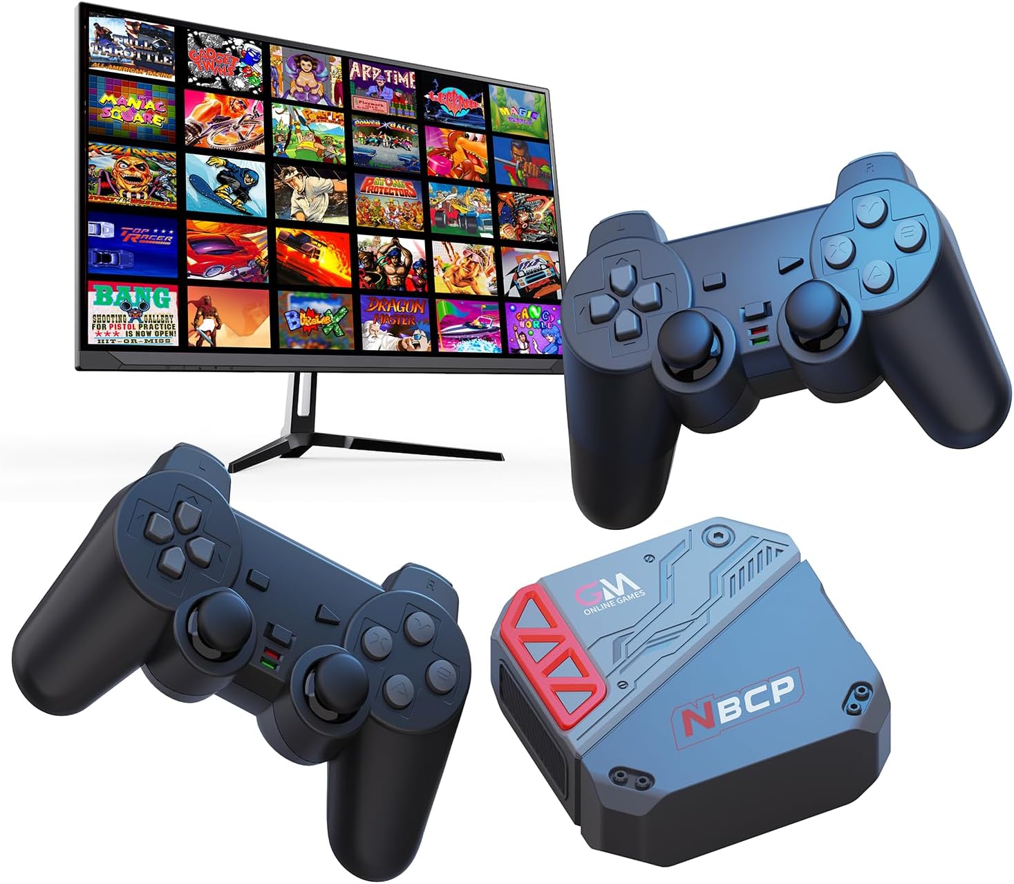 Retro TV Game Console – HDMI Plug & Play Game Box with 30 Licensed Games, Online Multiplayer via WiFi & LAN, Compatible with TV/Projector/Monitor [2025 New] W15