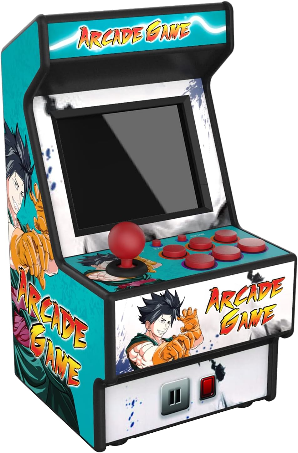 Mini Arcade Machine, 156 Built-In 16-Bit Games, 2.8” Full Colour Screen, 8-Way Joystick, Handheld Retro Games Console – Gaming by Golden Security!