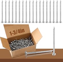Tandefio 2 Pound Box Siding Nails Roofing Tile and Slating Nails Rust Resistant 304 Stainless Steel Nails Hardware Nails for Redwood, Cedar Wood Siding Nail, Decking, Roof Slating(1-3/4 Inch)