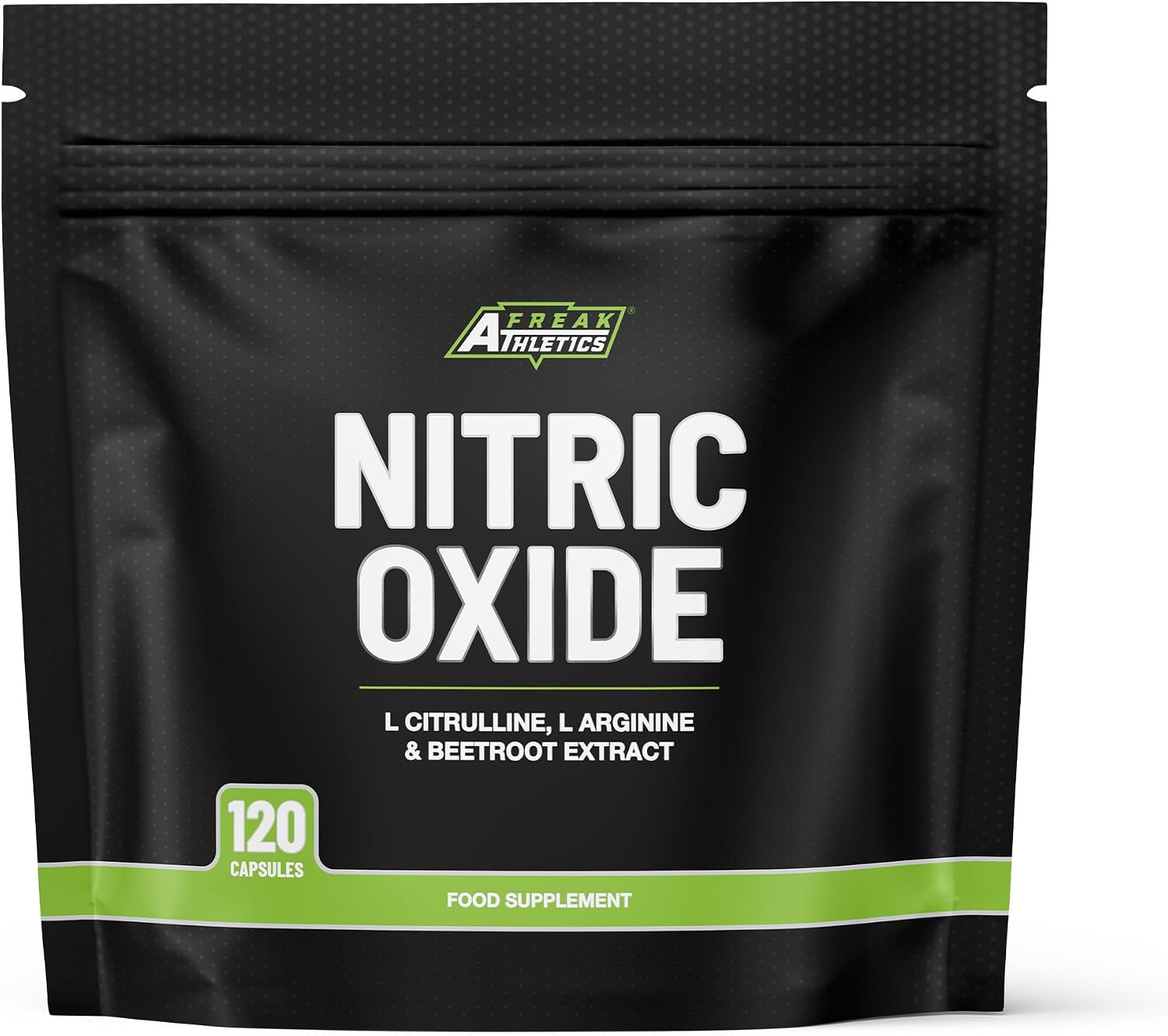 Freak Athletics Nitric Oxide Supplements for Men & Women, L-Arginine, L-Citrulline, Beetroot Extract - Nitric Oxide Capsules - Supports Circulation, Endurance & Recovery - 120 Capsules