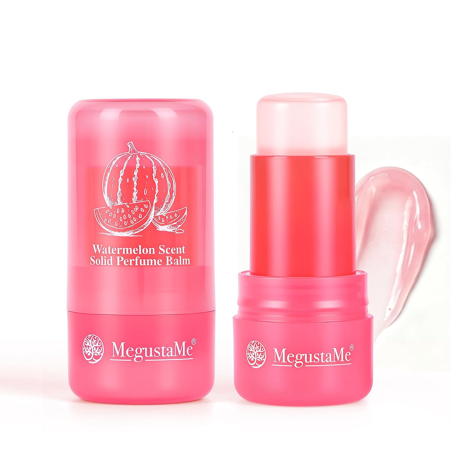 Watermelon Scent Solid Perfume Stick for Women, Fragrance Balm, Non‑Greasy Non‑Sticky, Paraben, Phthalate & Alcohol Free, Vegan Cruelty‑Free Portable Travel Scent Stick