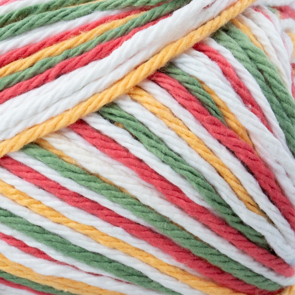 3 Pack 100% Cotton Yarn - Size 4 Medium Weight - Perfect for Crafting, Clothing, Accessories and More!