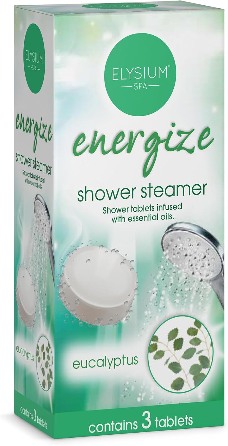 Elysium Spa Shower Steamers Infused with Essential Oils – Eucalyptus (3 Pack)