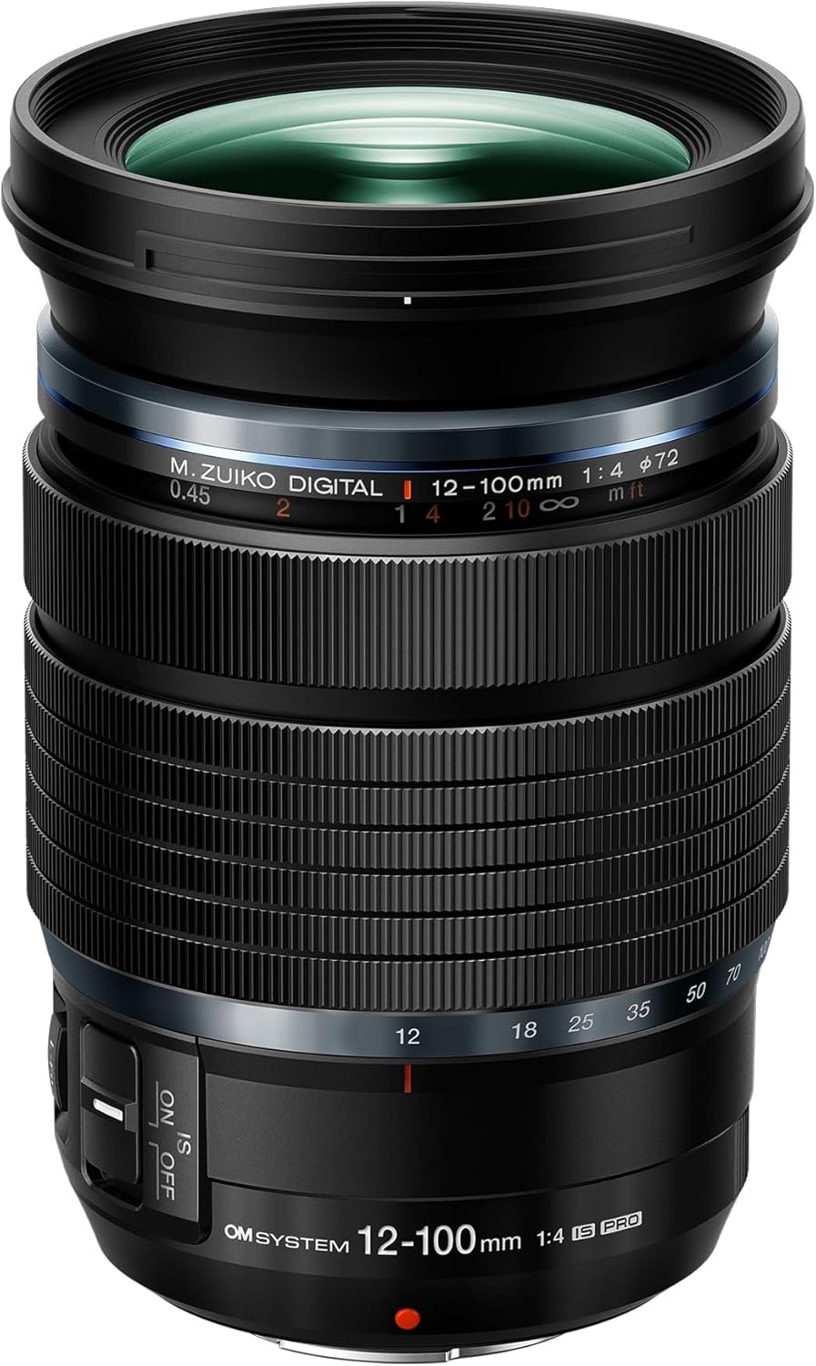 Olympus OM System M.Zuiko Digital ED 12 to 100mm F4.0 is PRO Lens with Professional High Magnification Zoom and Weatherproof Construction