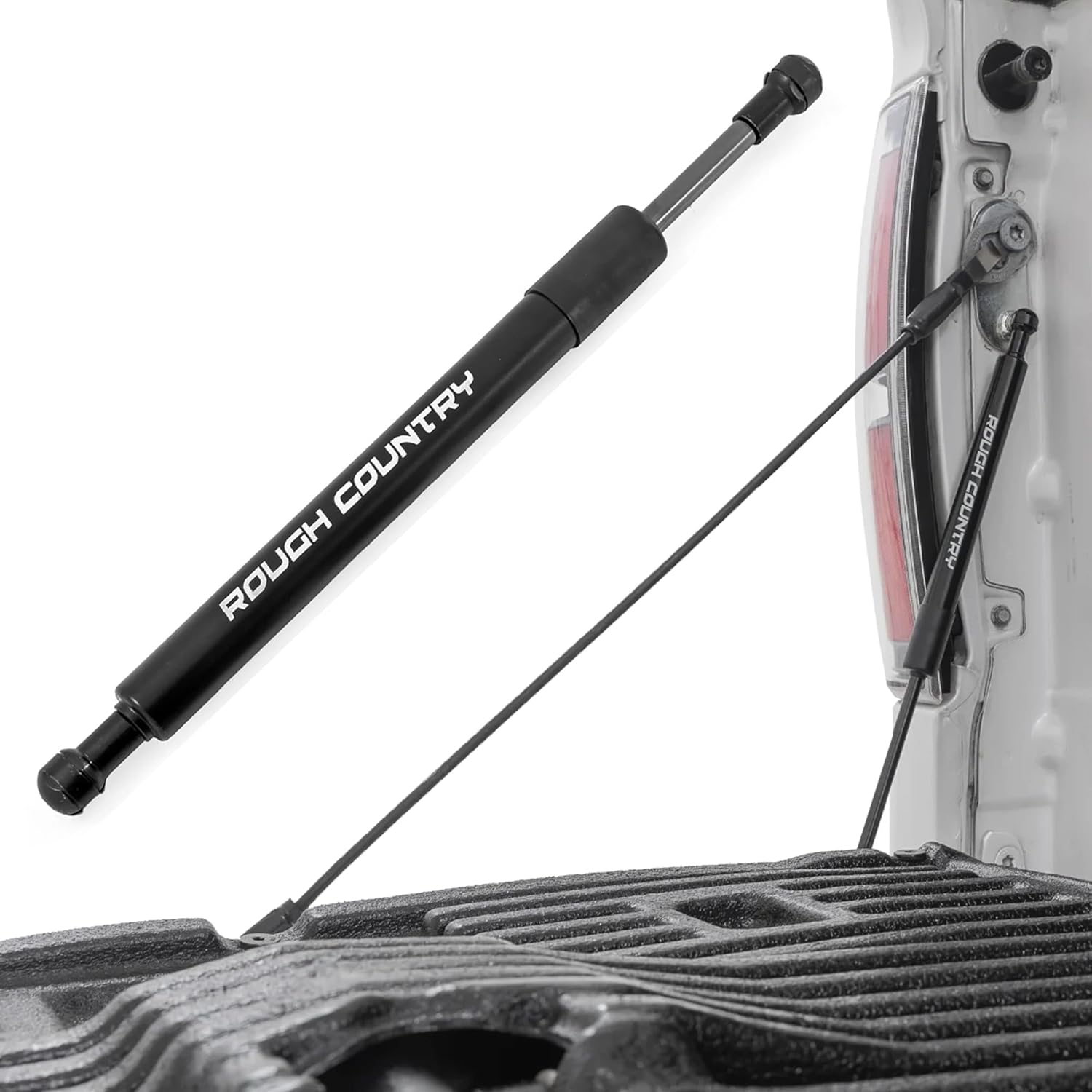 Rough Country Tailgate Assist for Ford F-150/F-250/F-350 Super Duty Truck 2WD/4WD (2015-2025) - Smooth, Safe & Controlled Tailgate Lowering