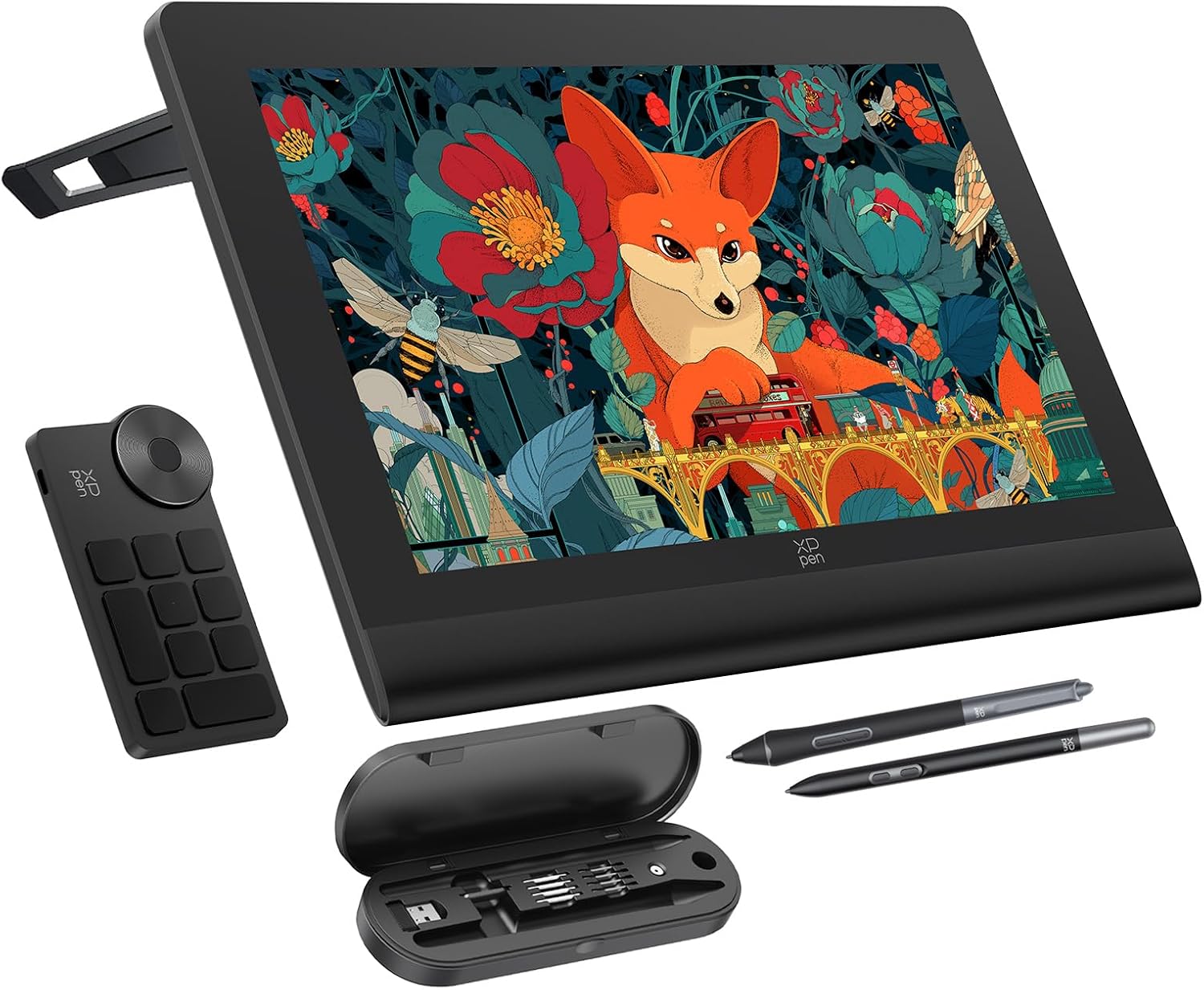XPPen Artist Ultra 16 4K OLED Touchscreen Drawing Tablet 15.6" Drawing Monitor with 99% Adobe RGB Dual 16K Pen Pressure Styli Mini Keydial 1.07 Billion Colors Art Tablet for Mac PC Chromebook Android