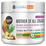 Puriya National Eczema Association Accepted Cream 4.5 oz, Dry Itchy Skin Relief, Colloidal Oatmeal Lotion, For Kids, Adults, Face, Hands, Mother of All Creams, Plant-Based Hydration,No Fragrance Added