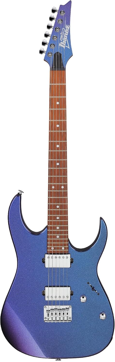 Ibanez GRG121SPBMC RG Series GRG 6-String Electric Guitar (Right-Hand, Blue Metal Chameleon)