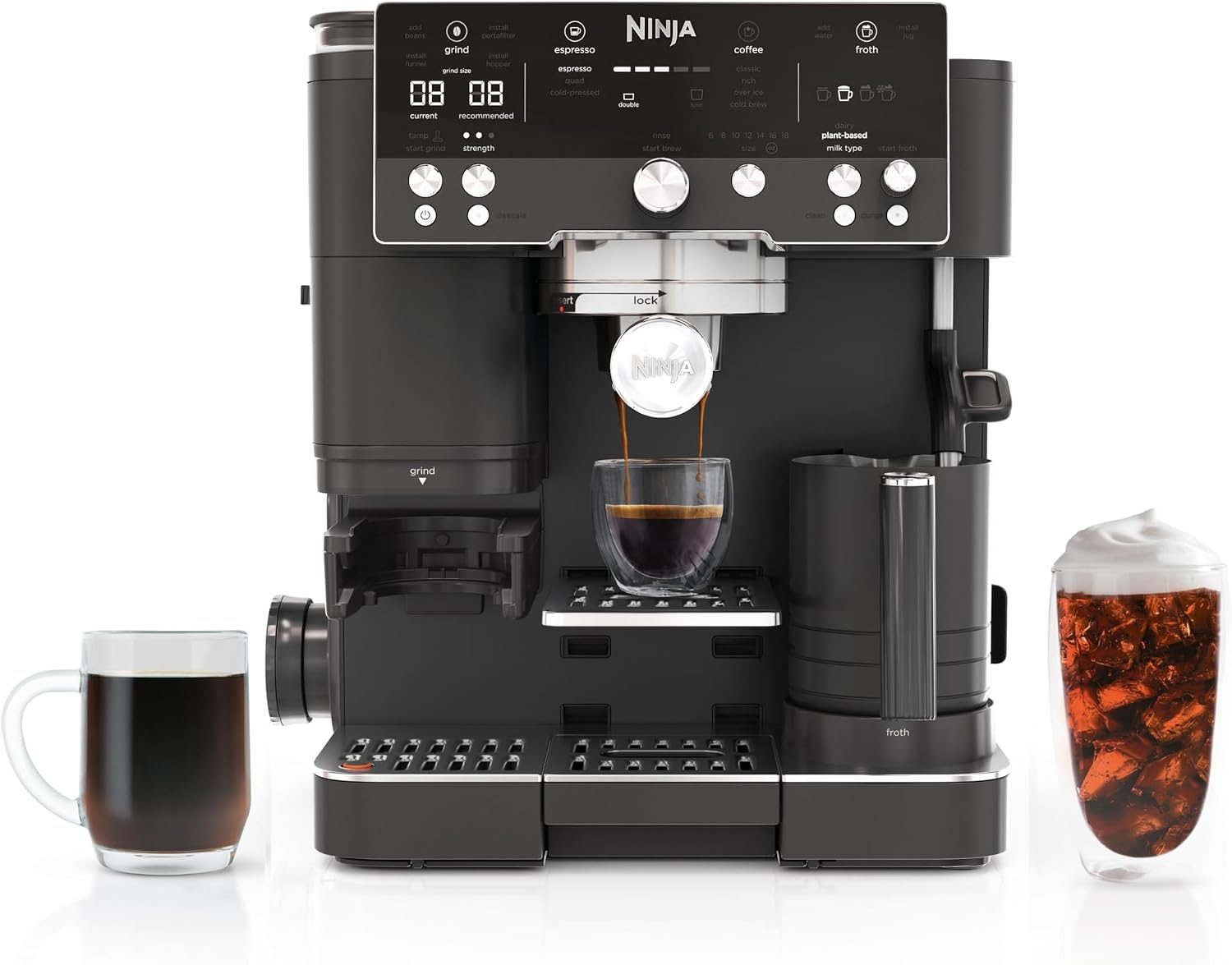 Ninja Luxe Café Premier Espresso & Rapid Cold Brew, Black, ES601BK