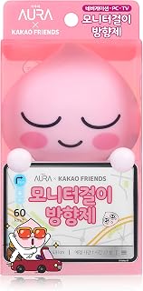 AURA Monitor-Mounted Air Freshener, Apeach (Will You Marry Me, 0.15fl oz) - Odor Fighting for Car, Laptop, TV, Home. Kakao Friends Figurine. No Spill Air Freshener, Accessories.