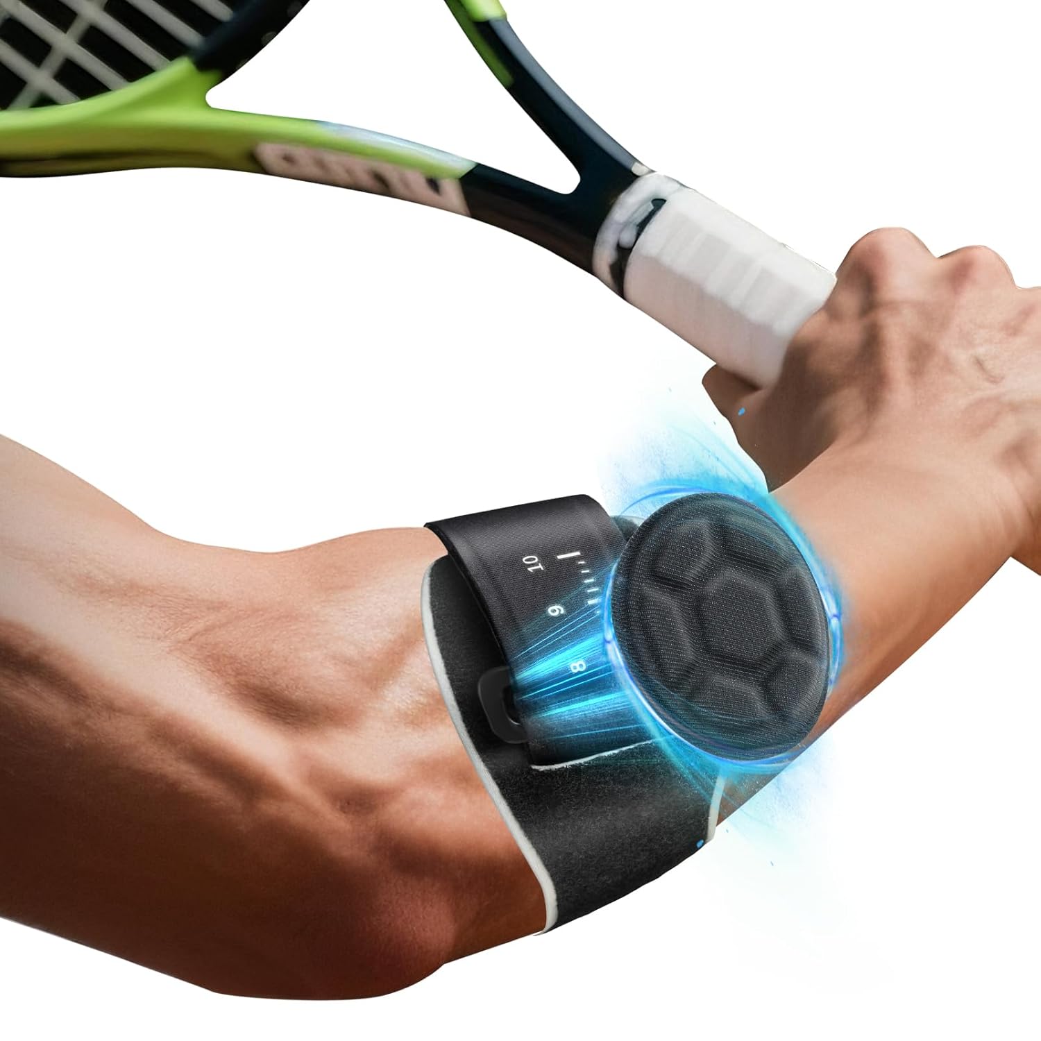 Tennis Elbow Support Strap for Men Women Comfy Tennis Elbow Brace Adjustable Golfers Elbow Support with EVA Compression Pad Epicondylitis Clasp for Tendonitis Relief,Sports & Daily Work