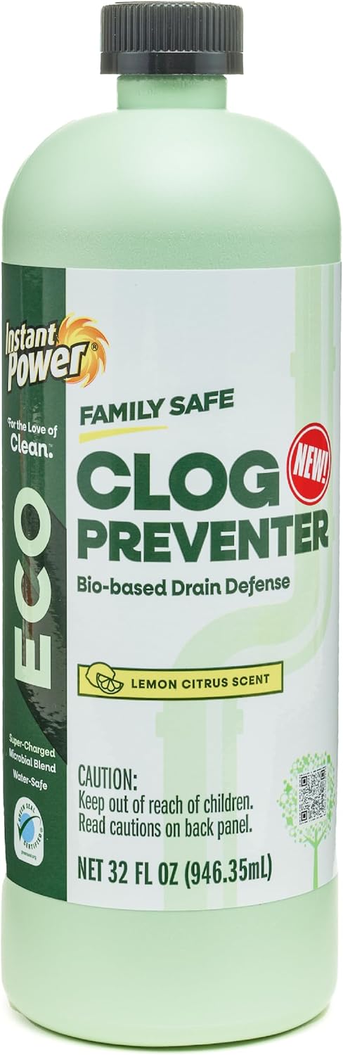 Instant Power Eco Clog Preventer Drain Cleaner & Maintainer, 32 fl oz