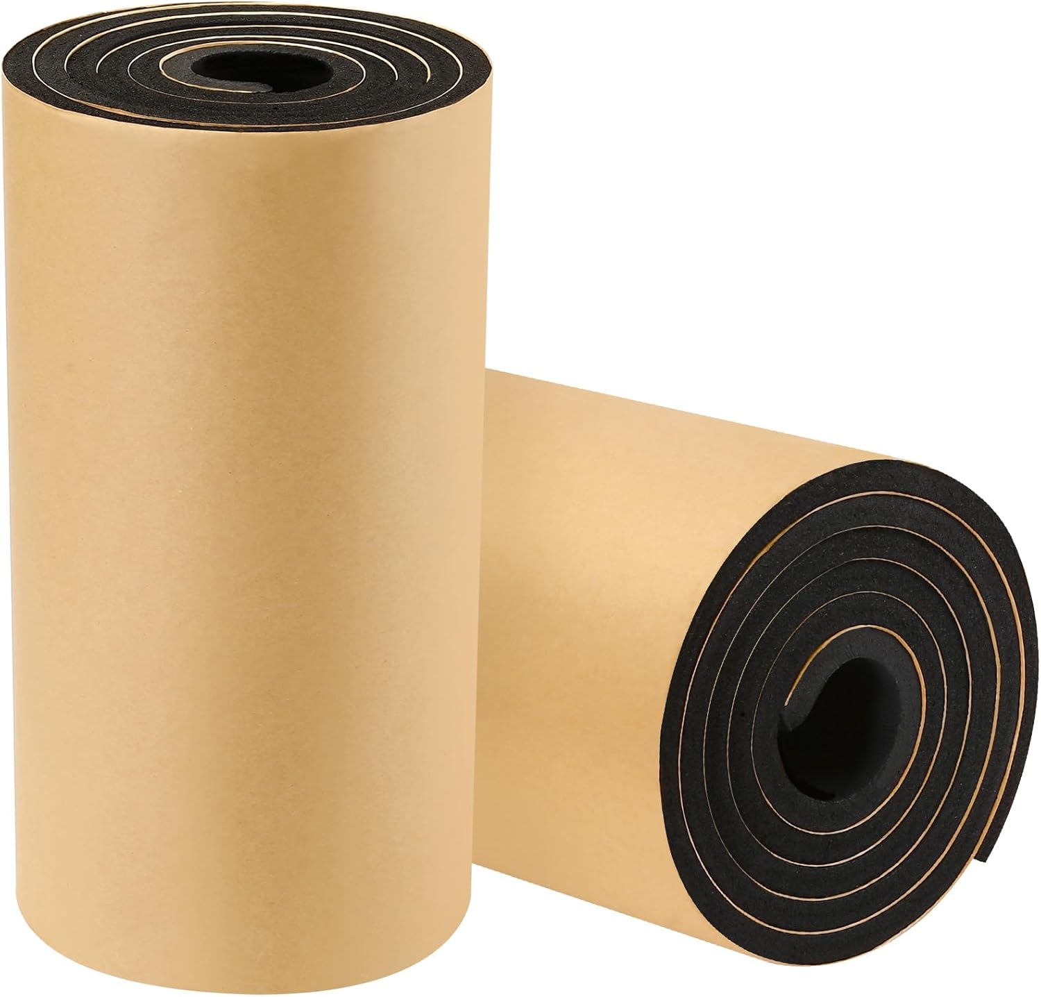 2 Pack High Density Self-Adhesive Sound Insulation Acoustic Closed Cell Foam, 0.4" x 12" x 71", 10 mm Thick,11.6 sqft Sound Proof Padding,Fire,Water Resistant Acoustic Treatment Foam