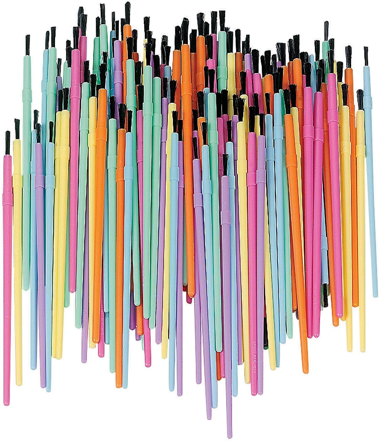 Plastic Paint Brush Set (Bulk Set of 150 Brushes) Educational and Learning Activities for Kids
