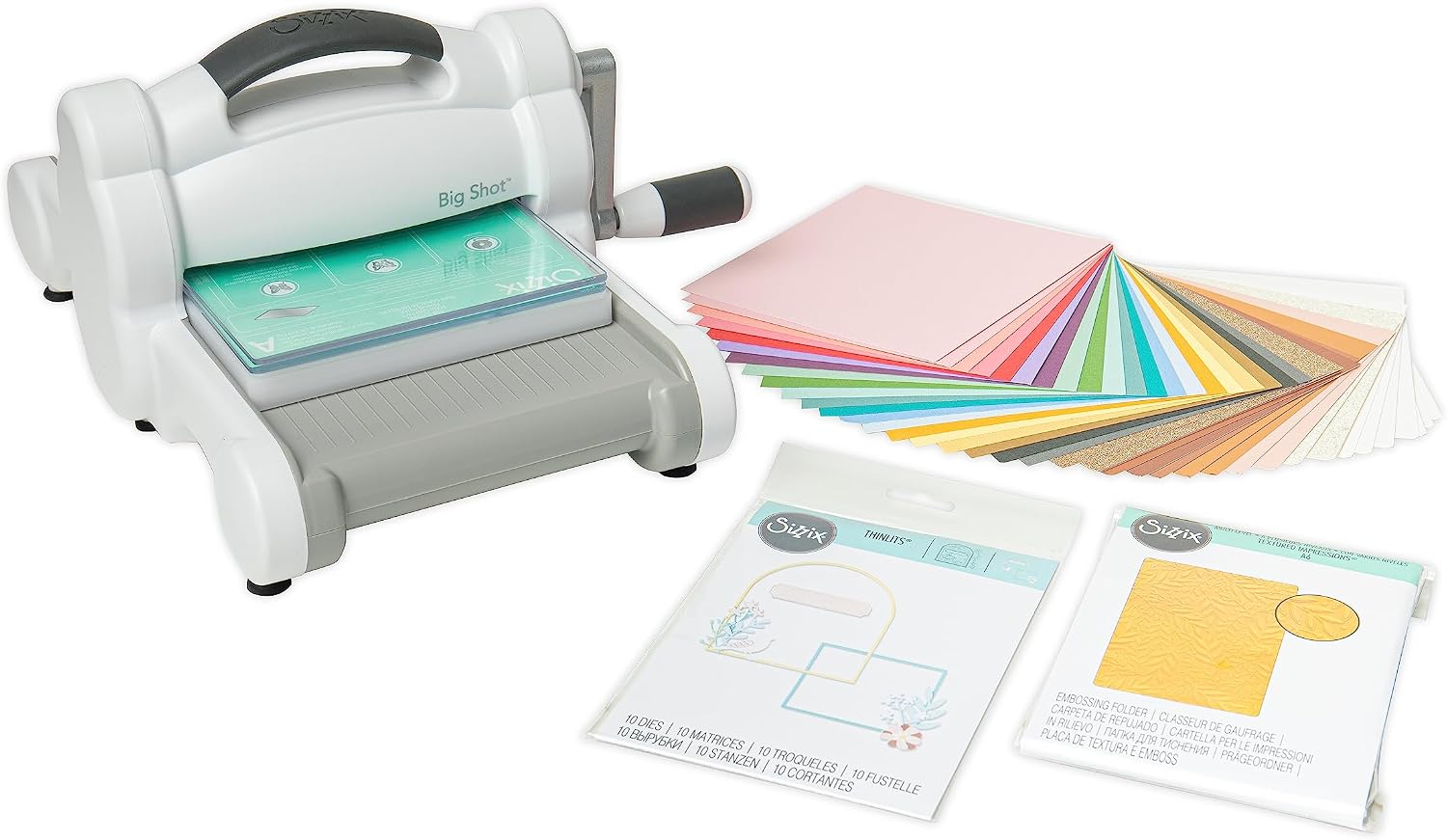 Sizzix Big Shot Starter Kit 6", White Grey
