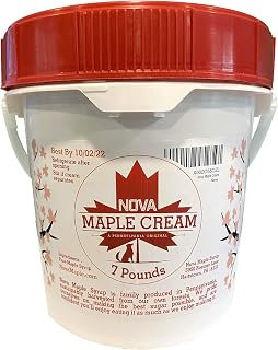 Nova Maple Cream - Pure Grade-A Maple Cream Butter Spread (7 Pounds)
