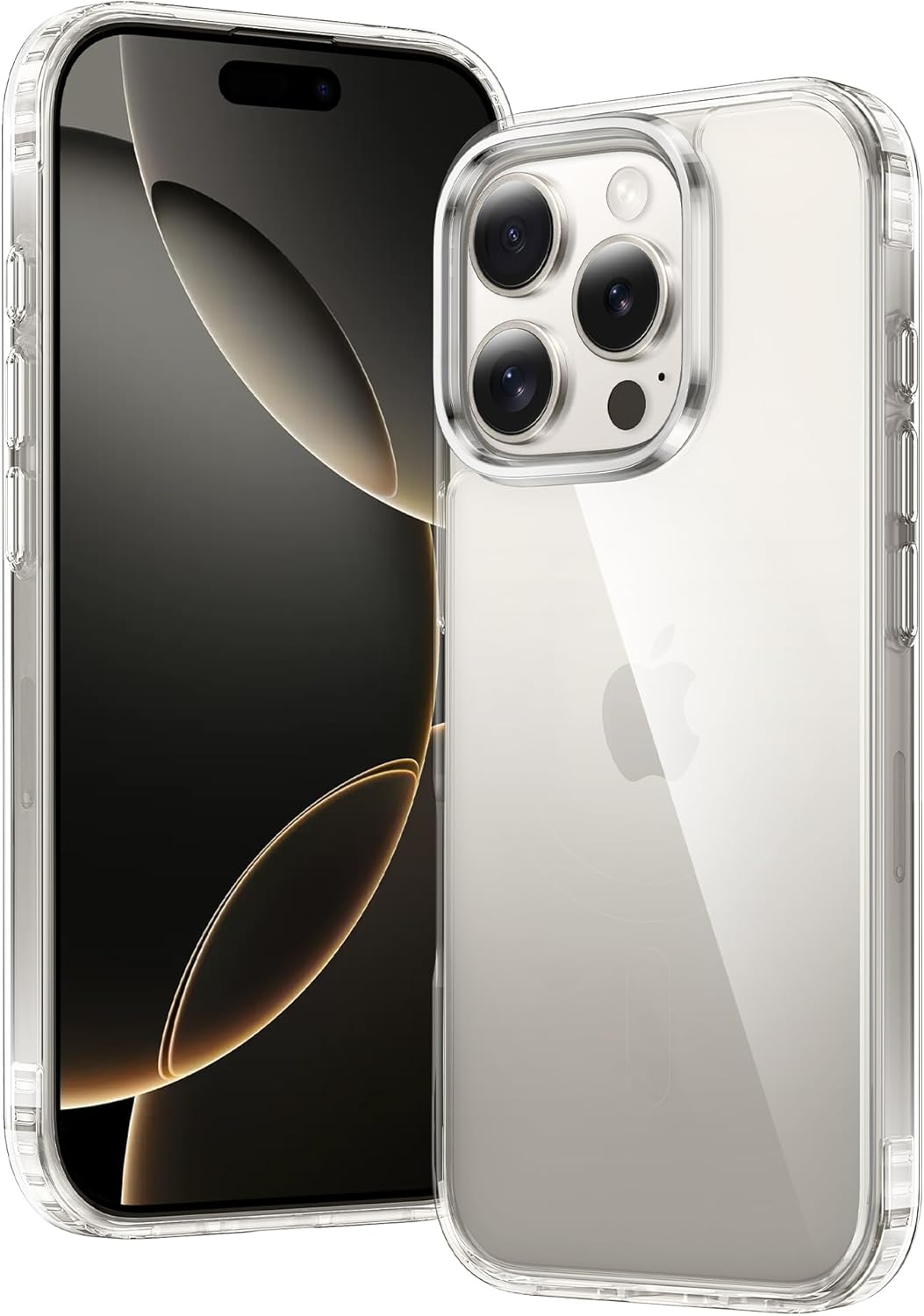 FNTCASE for iPhone 16 Pro Case: iPhone 16 Pro Phone Clear Case Military Grade Drop Protection Anti Yellowing Cell Phone Cover - Rugged Shockproof Protective Bumper Transparent Cases(Clear)