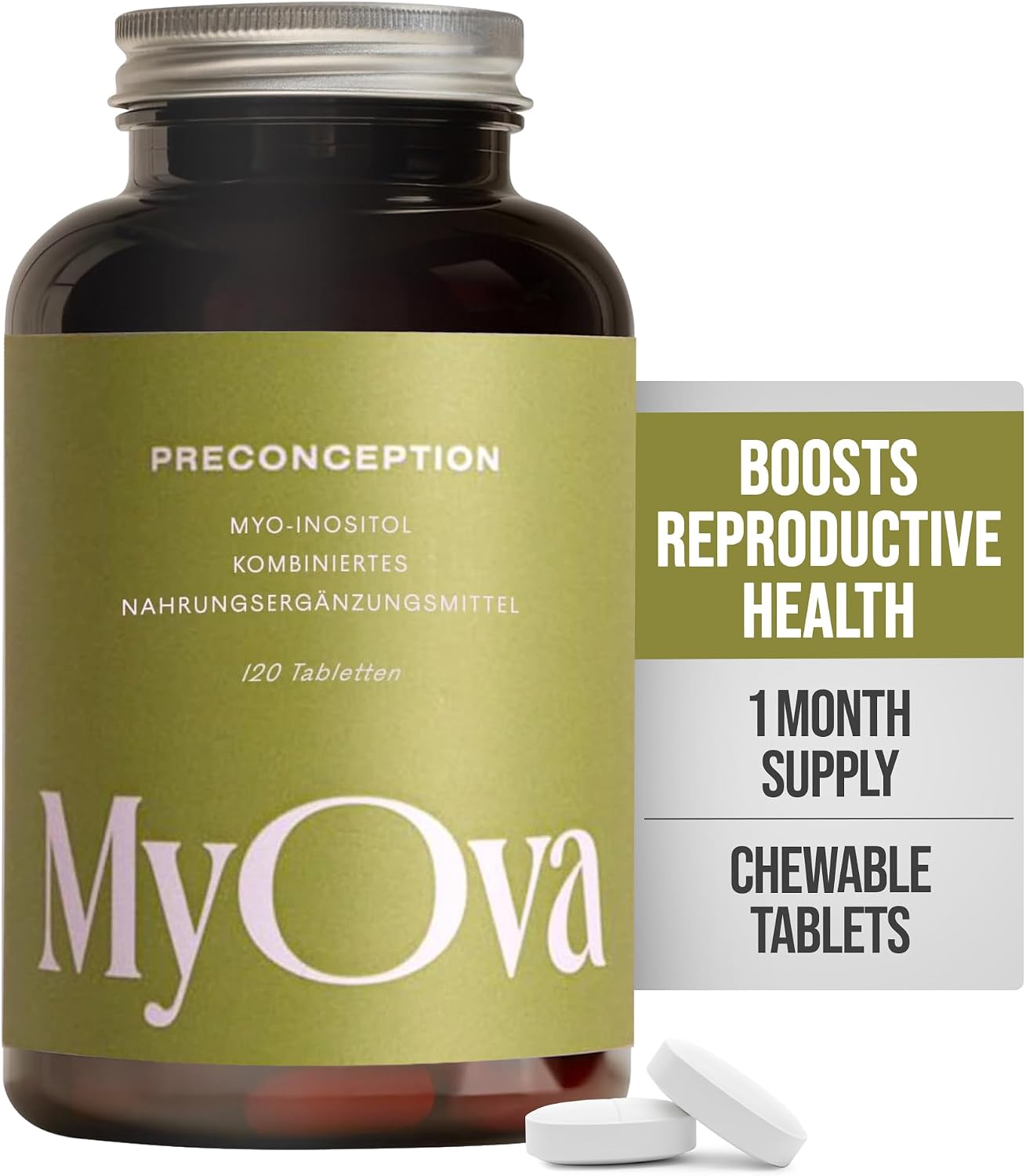 MyOva Preconception Fertility Boosting PMOS/PCOS Supplement, (30-Day)