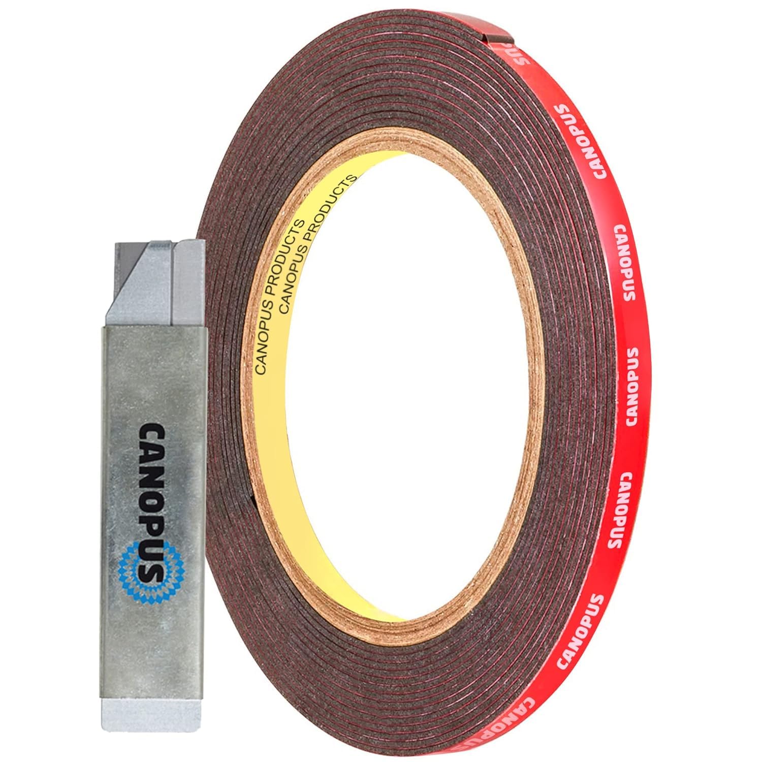 CANOPUS Double Sided Tape Heavy Duty 5mm x 3meter Waterproof for Automotive, LED Strips, Indoor & Outdoor Mounting