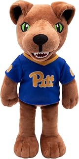 Playtime by Eimmie 14" Pitt Plush Figure - College Football Ragdoll - Sports Mascot Figure - Soft Plush Material - Surface Washable - Soft Baby Doll - All Ages - Washable Rag Doll - Pitt Panther Doll