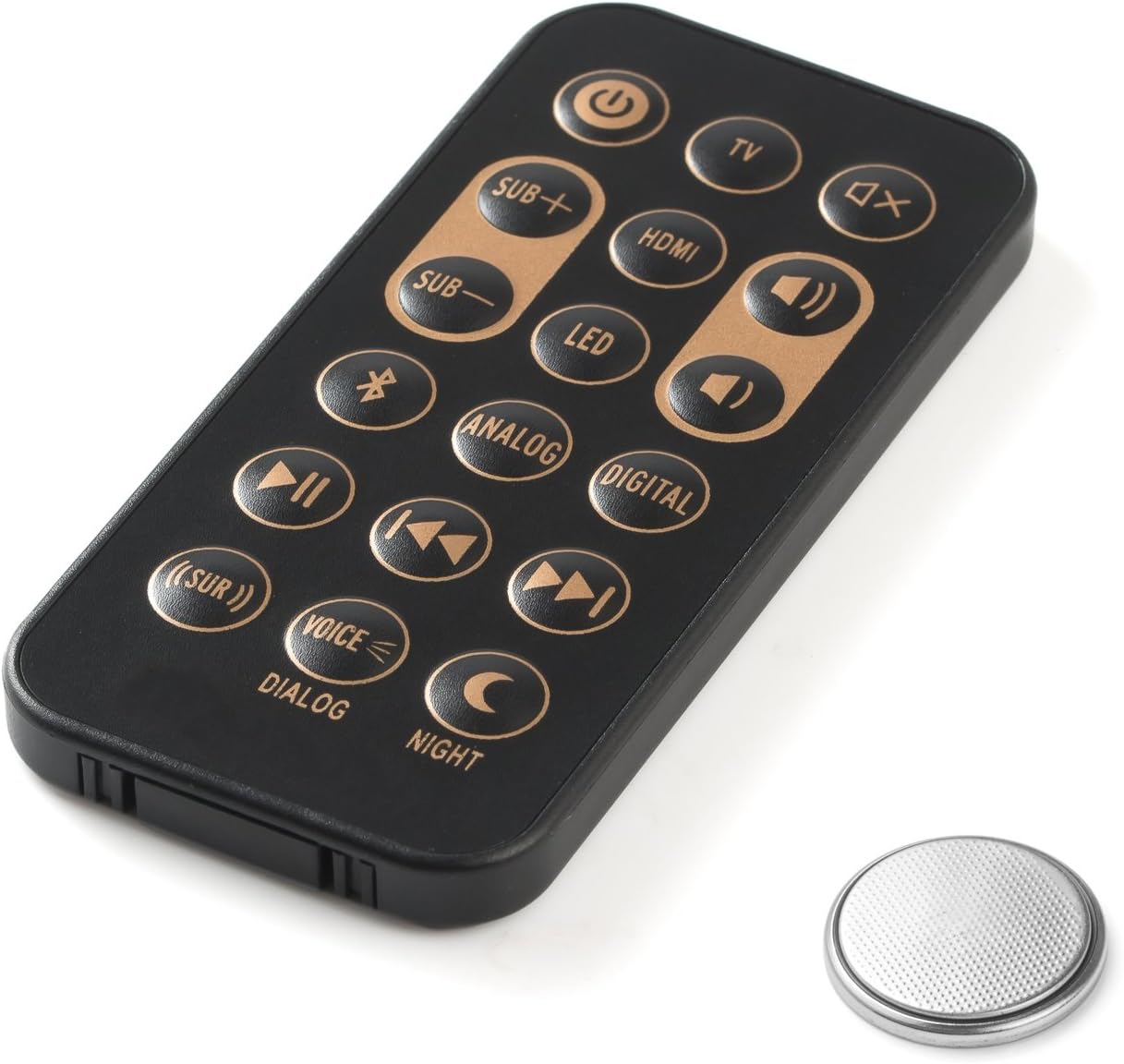 Remote Control Compatible with Klipsch RSB-3 RSB3 R4B R-4B 1062590 RSB6 RSB-6 RSB8 RSB-8 Sound Bar with Battery