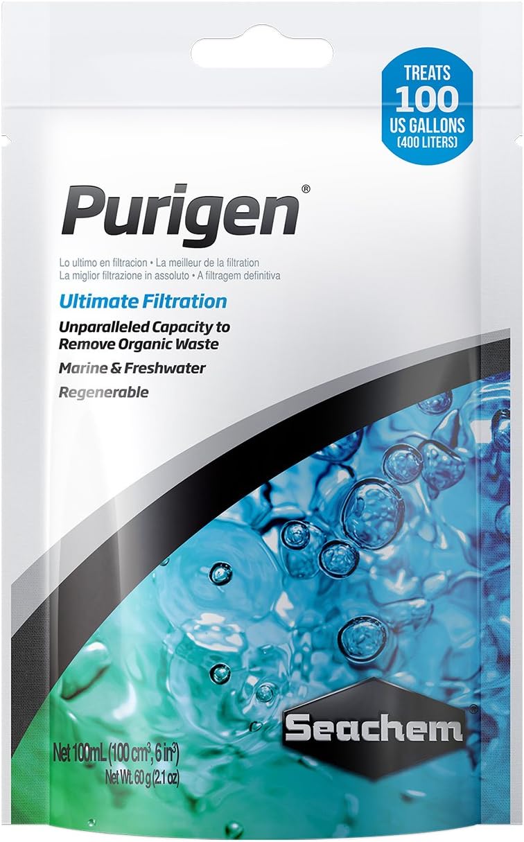 Seachem Indoor Purigen Organic Filtration Resin - Fresh and Saltwater 100 ml