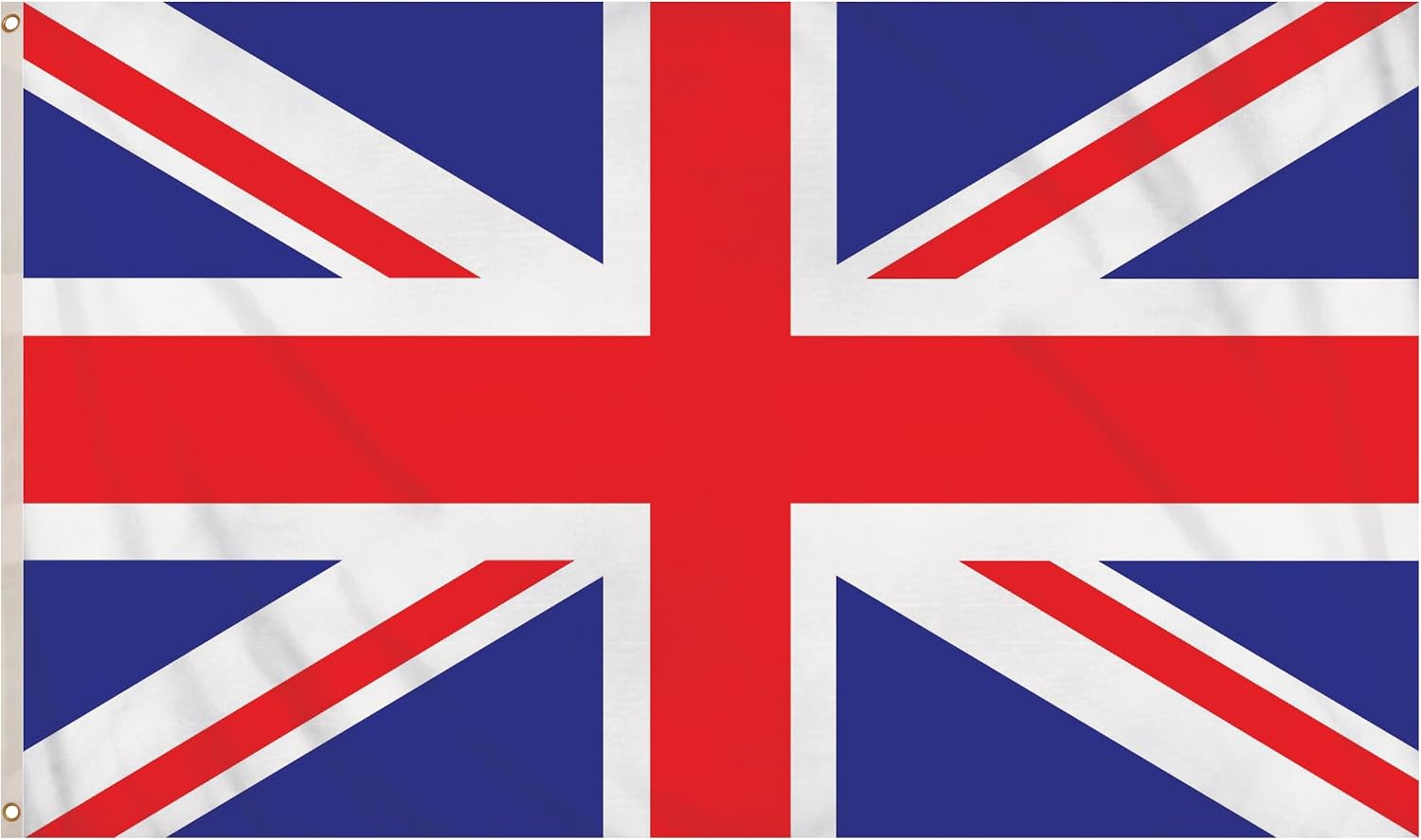 Henbrandt Union Jack Flag UK Flags 5ft x 3ft with Eyelets
