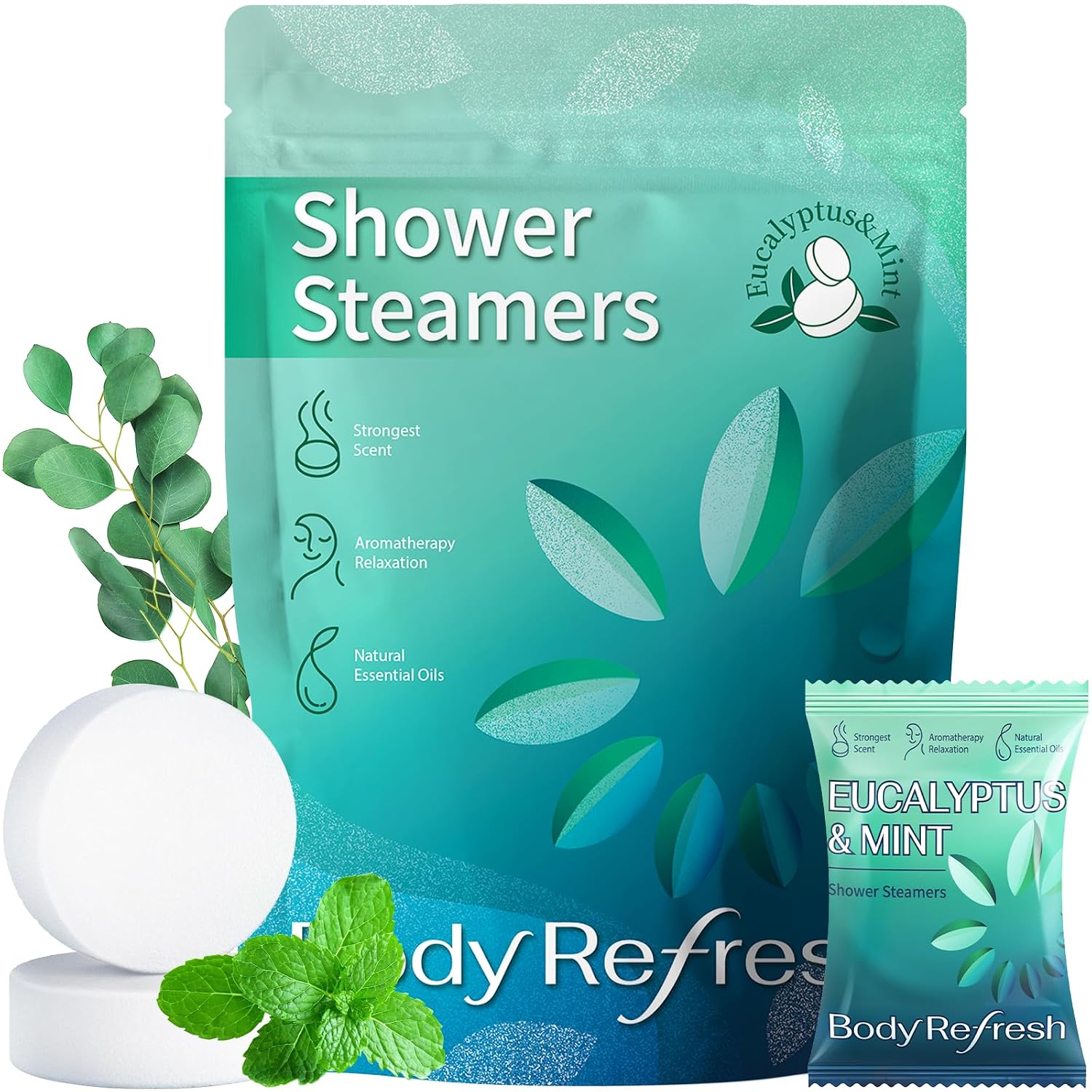 Shower Steamers Aromatherapy -18 Packs Eucalyptus Mint Shower Bombs, Birthday Gifts for Women Men, Stress Relief Self Care Eucalyptus for Shower, Spa Gfits for Women, Mom, Teen