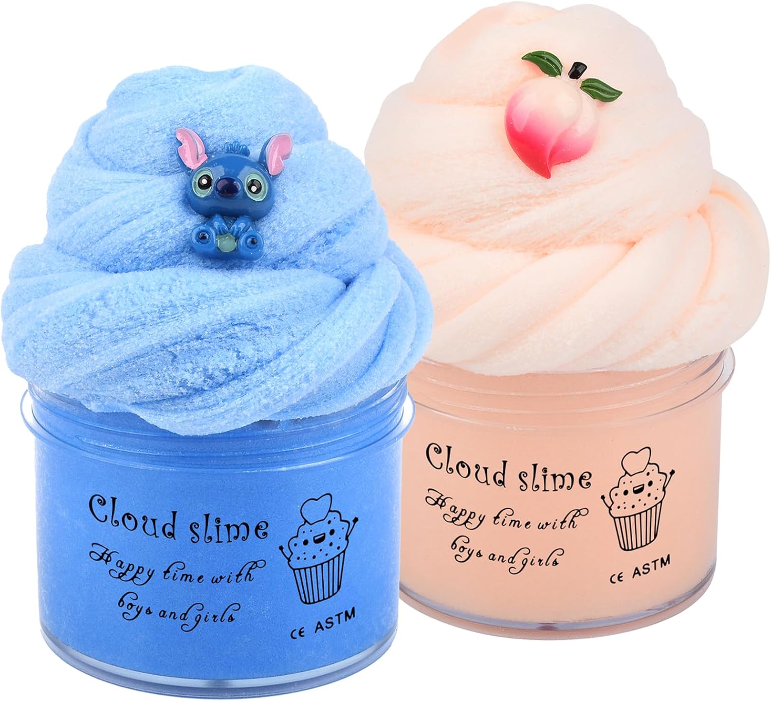 Cloud Slime Kit - 2 Pack Putty Toy Slime, Non-Sticky and Super Soft Scented Slime, Girls and Boys Stress Relief Toy, Best Birthday Gifts for Kids
