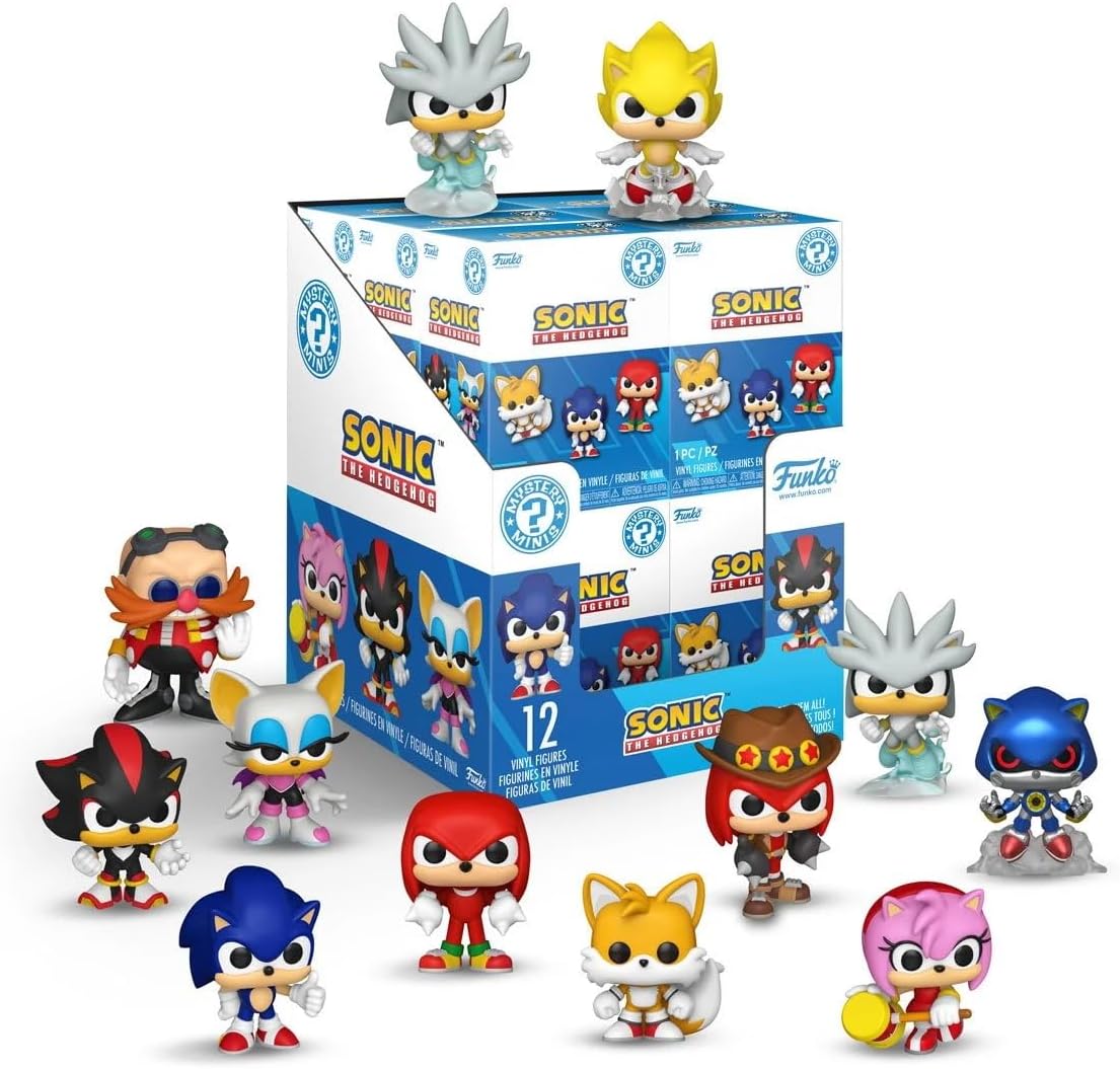 Sonic The Hedgehog Mystery Minis Blind Box Display Case of 12 Figures