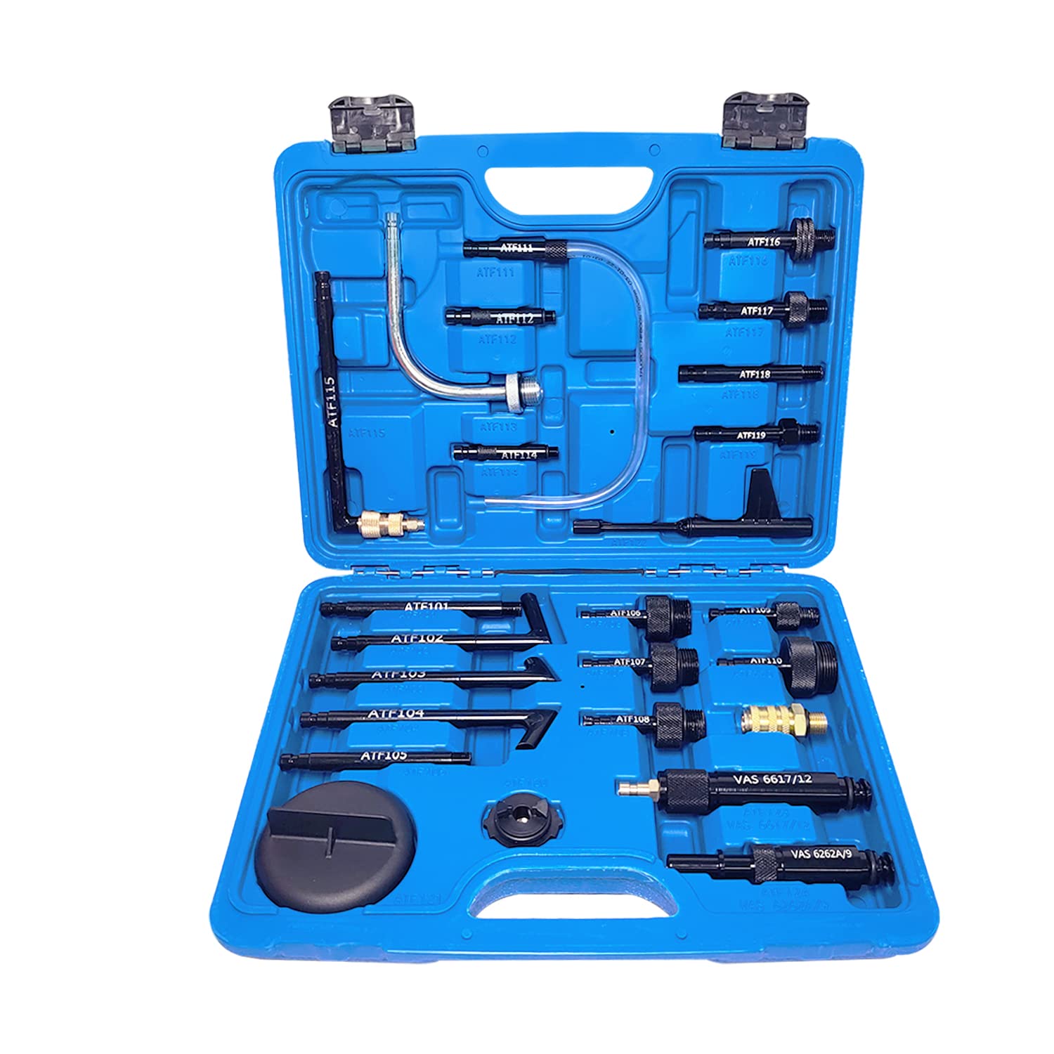 ZKTOOL 27PCS Transmission Fluid Fill Adapter Kit, ATF Transmission Fluid Oil Filling Filler Adapter Set, Automatic Gearbox Oil Refill Connector Tool Set
