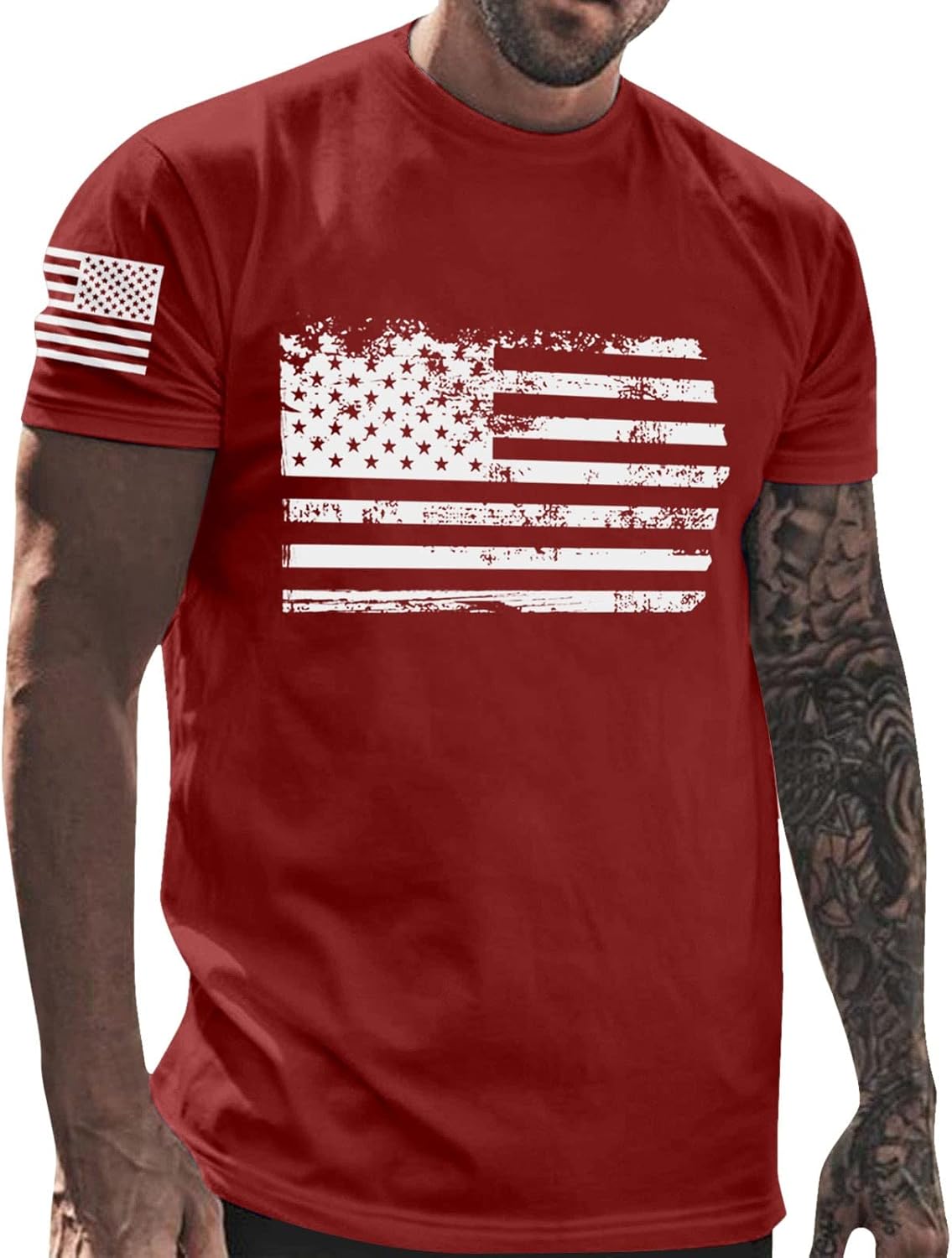 2025 Men's T-Shirt Casual Soft Comfortable Small Printed Cotton T-Shirt with Crew Neck Short Sleeves Tops Men's Writing