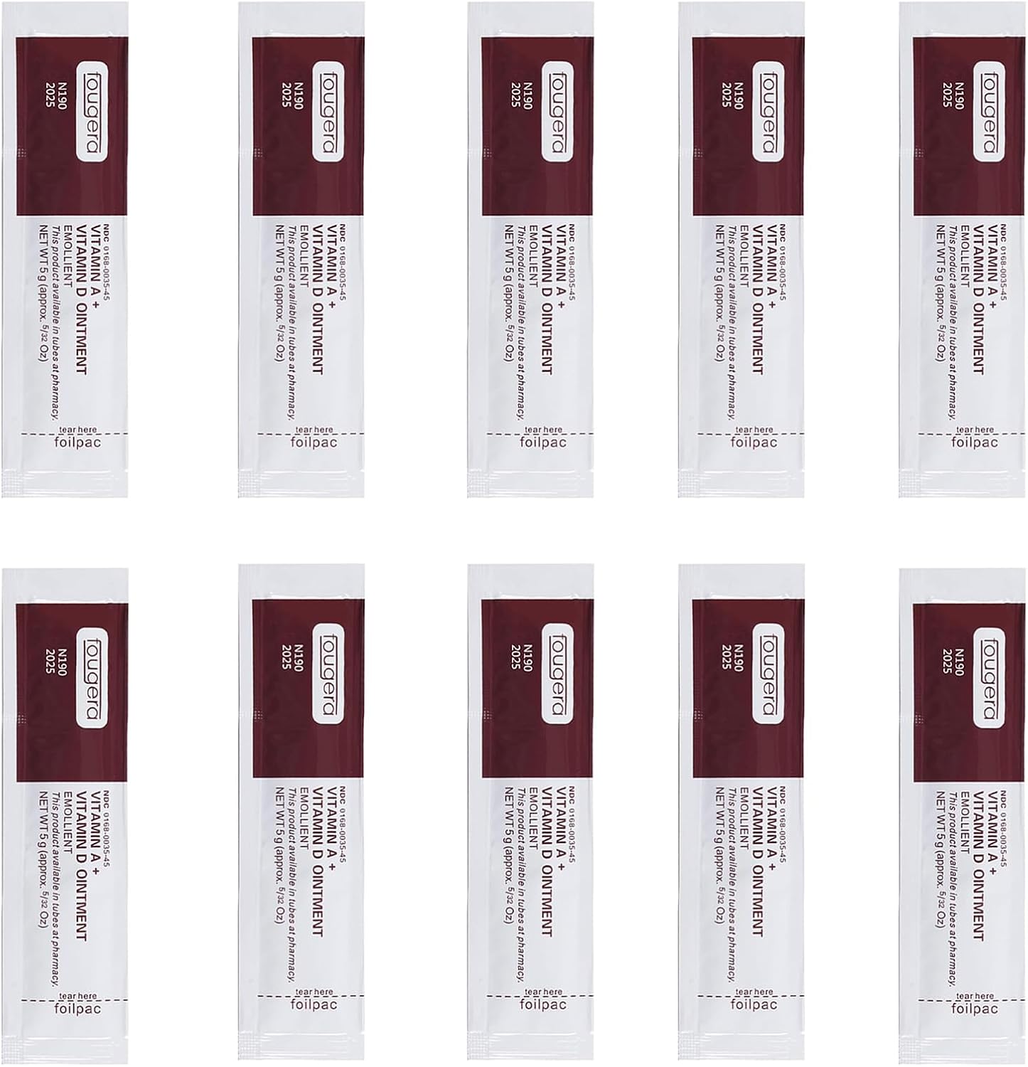 Proamate Tattoo Cream Scar Repair Gel, Microblading Aftercare Ointment Vitamin A&D Anti Scar Tattoo Aftercare Cream for Makeup Microblading and Tattoo Healing Supplies (White 10 PCS/Pack)