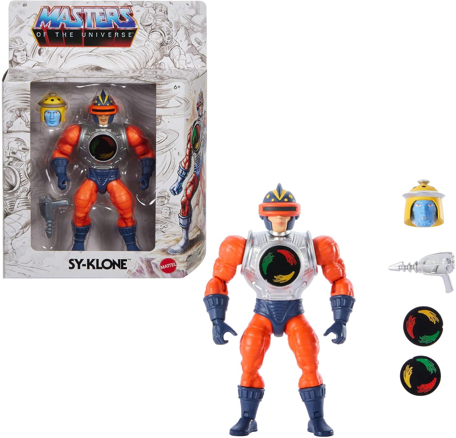 Masters of the Universe Origins Action Figures Sketchbook Series Sy-Klone, 5.5-inch 1980s Villain Human Tornado, Detailed Design & Posability, JFX02
