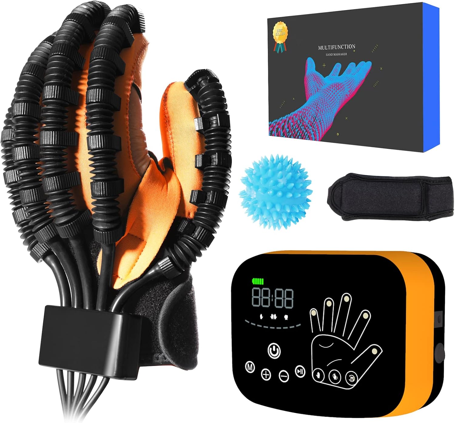 Upgraded Finger Hand Function Workout Recovery Device,Ahrthritis Hemiplegia Stroke Cerebral Palsy Patients Rehabilitation Robot Gloves massager machine gloves orthosis products