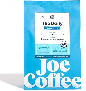 Joe Coffee Company - The Daily Whole Bean Specialty Coffee, 12 oz Bag | NYC Roaster, Rainforest Alliance Certified, Kosher, Climate-Friendly,