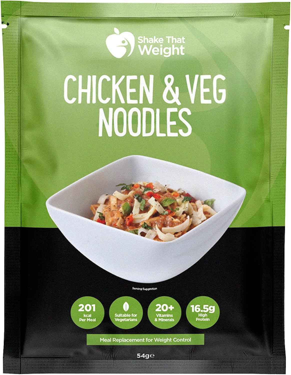 Shake That Weight - Chicken & Vegetable Noodles, High Protein, Low Calorie, Meal Replacement for Weight Loss, Vegetarian, Quick & Easy