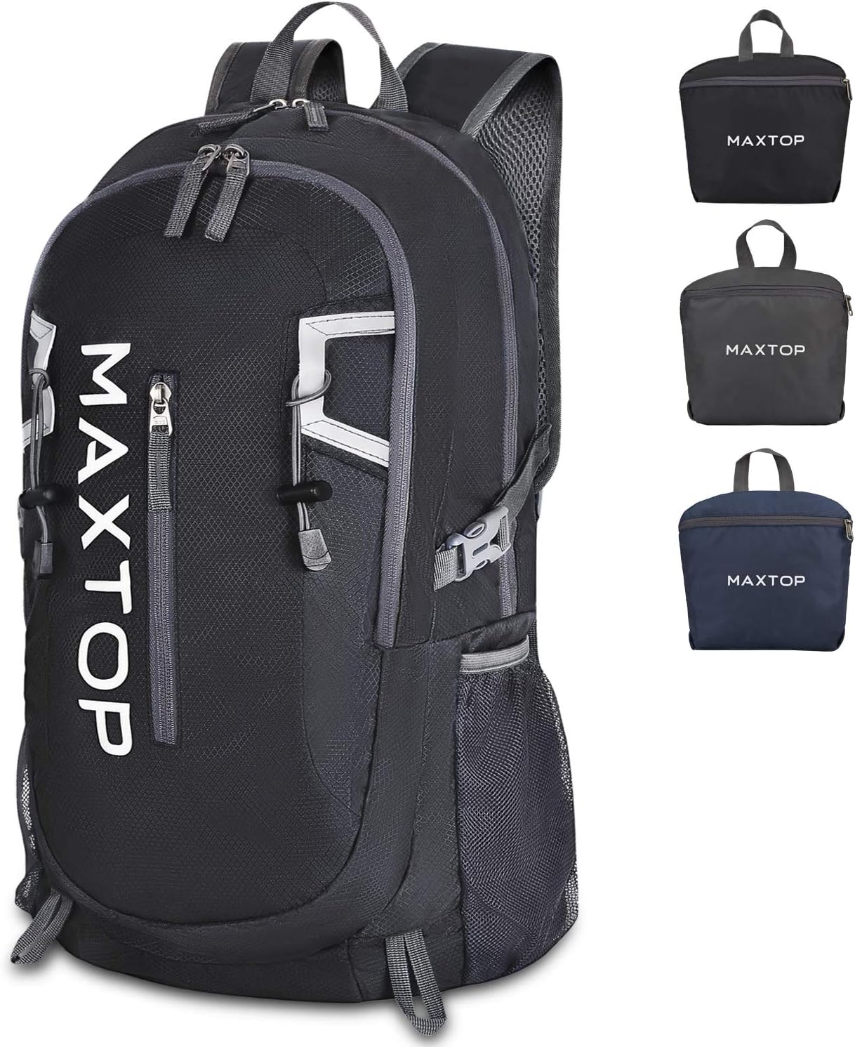 MAXTOP 40L Ultra Lightweight Packable Backpack Foldable Rucksack Water Resistent For Men Women Kids Outdoor Camping Hiking Travel Daypack Handy Durable