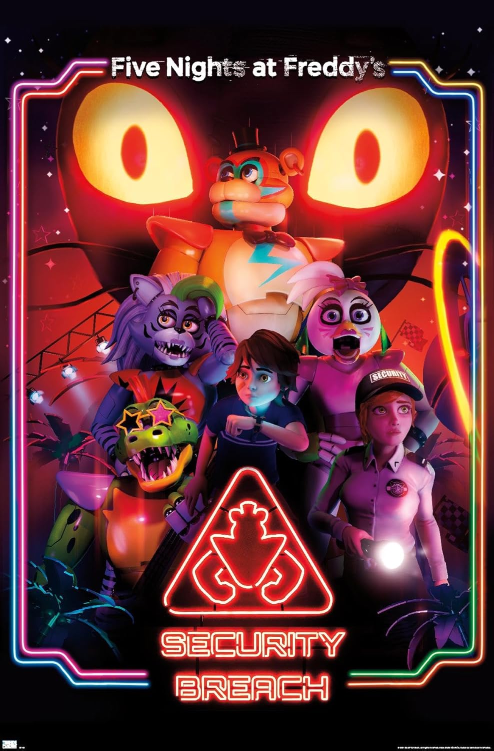 Five Nights at Freddy's: Security Breach - Key Art Wall Poster, 34L" x 22.4W", Unframed Version
